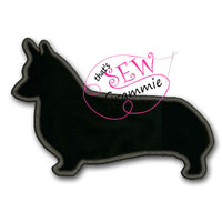Corgi PWC Silhouette Applique Design