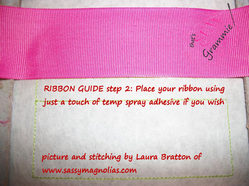 Ribbon Sewing Guide