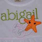 Baby Starfish Applique Design