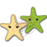 Baby Starfish Applique Design
