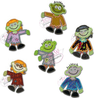 Zombie Applique Designs Complete SET of 6